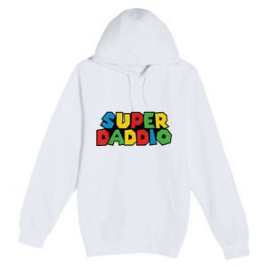 Fathers Day Super Daddio Premium Pullover Hoodie