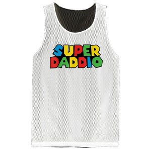 Fathers Day Super Daddio Mesh Reversible Basketball Jersey Tank