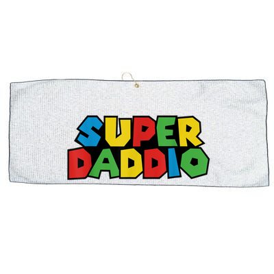 Fathers Day Super Daddio Large Microfiber Waffle Golf Towel