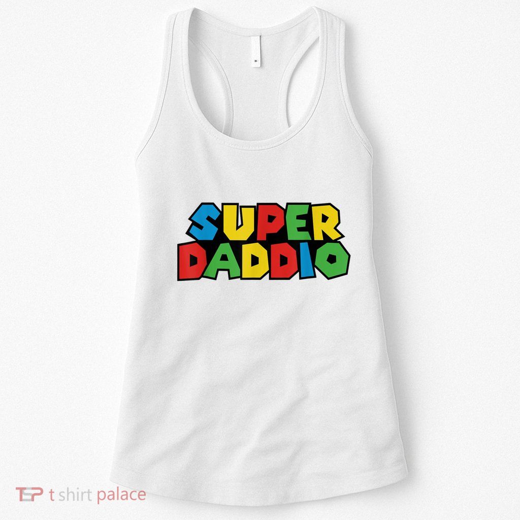 Fathers Day Super Daddio Womens Tank Top
