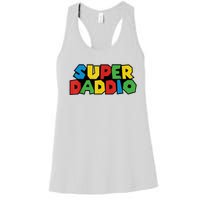 Fathers Day Super Daddio Women's Racerback Tank