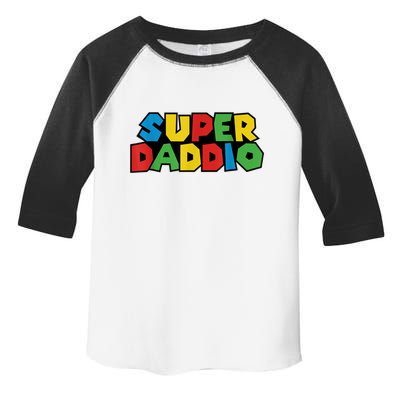 Fathers Day Super Daddio Toddler Fine Jersey T-Shirt