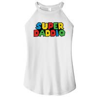 Fathers Day Super Daddio Women's Perfect Tri Rocker Tank