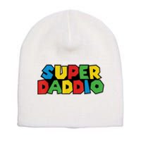 Fathers Day Super Daddio Short Acrylic Beanie