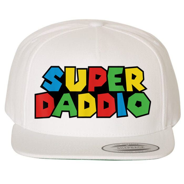 Fathers Day Super Daddio Wool Snapback Cap