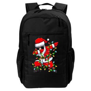 Festive Dabbing Santa with Xmas Lights Perfect Holiday Gifts Daily Commute Backpack