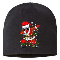 Festive Dabbing Santa with Xmas Lights Perfect Holiday Gifts Sustainable Beanie