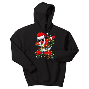 Festive Dabbing Santa with Xmas Lights Perfect Holiday Gifts Kids Hoodie