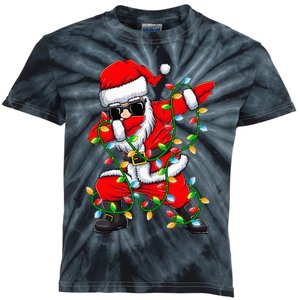 Festive Dabbing Santa with Xmas Lights Perfect Holiday Gifts Kids Tie-Dye T-Shirt