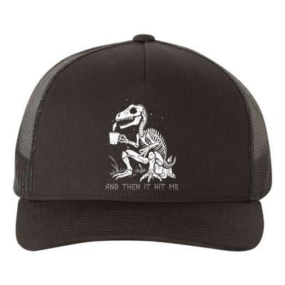 Funny Dinosaur Skeleton Costume Goth Yupoong Adult 5-Panel Trucker Hat