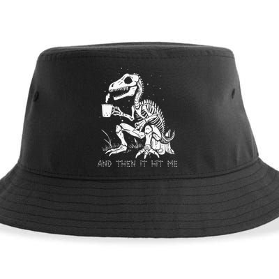 Funny Dinosaur Skeleton Costume Goth Sustainable Bucket Hat