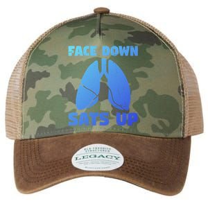 Face Down Sats Up Asthma Gift Legacy Tie Dye Trucker Hat