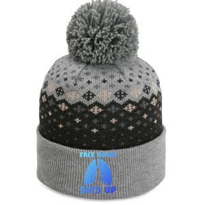 Face Down Sats Up Asthma Gift The Baniff Cuffed Pom Beanie