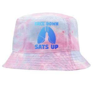 Face Down Sats Up Asthma Gift Tie-Dyed Bucket Hat