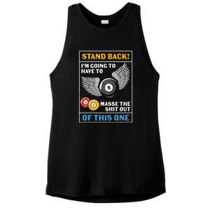 Father's Day Stand Back Pool Player Billiards Gift For Dad Ladies PosiCharge Tri-Blend Wicking Tank