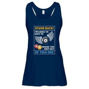 Father's Day Stand Back Pool Player Billiards Gift For Dad Ladies Essential Flowy Tank