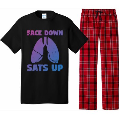 Face Down Sats Up Asthma Gift Pajama Set