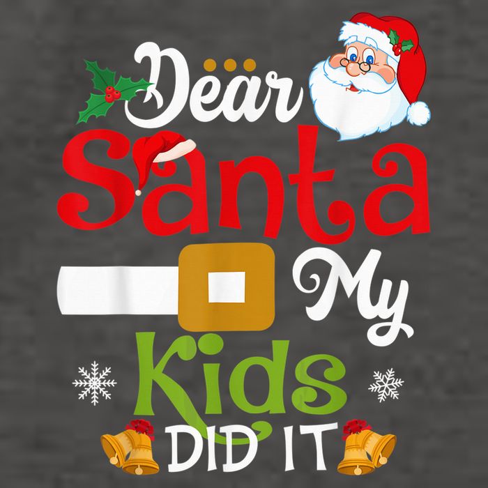 Funny Dear Santa My Kid Did It Christmas Vector Backpack