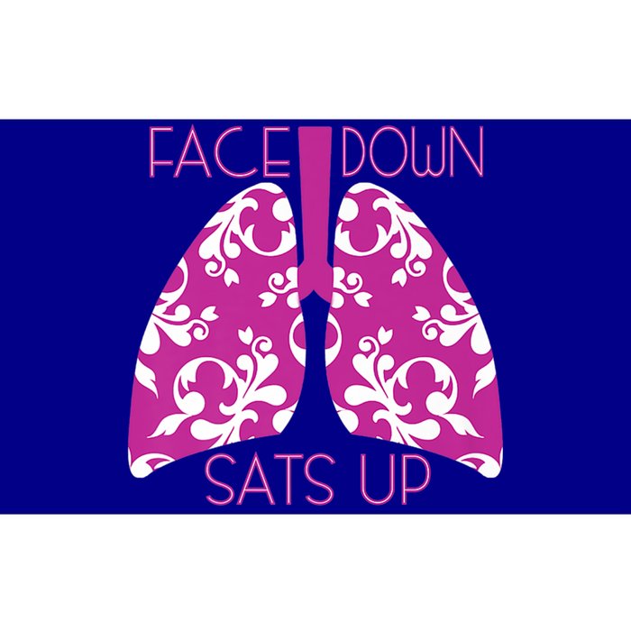 Face Down Sats Up Funny Respiratory Therapist Design Gift Bumper Sticker