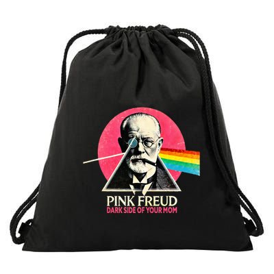 Freud Dark Side Of Your Mom Hilarious Psychoanalytic Drawstring Bag