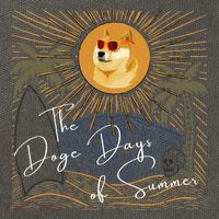 Funny Dogecoin Summer Sun Hodl To The Moon Crypto Currency Cotton Canvas Backpack
