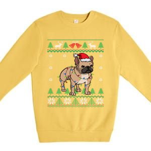 Frenchie Dog Santa French Bulldog Christmas Gift Premium Crewneck Sweatshirt