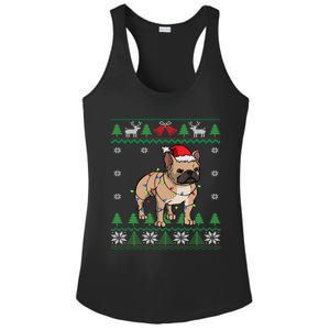 Frenchie Dog Santa French Bulldog Christmas Gift Ladies PosiCharge Competitor Racerback Tank