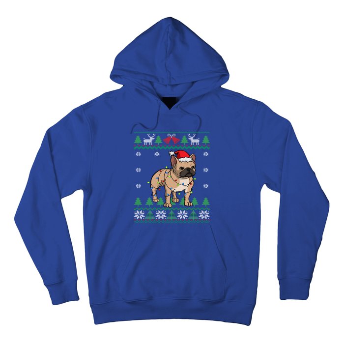 Frenchie Dog Santa French Bulldog Christmas Gift Hoodie