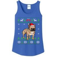 Frenchie Dog Santa French Bulldog Christmas Gift Ladies Essential Tank