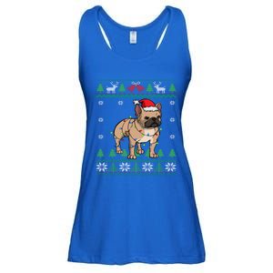 Frenchie Dog Santa French Bulldog Christmas Gift Ladies Essential Flowy Tank