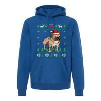 Frenchie Dog Santa French Bulldog Christmas Gift Premium Hoodie