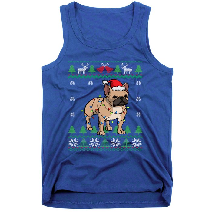 Frenchie Dog Santa French Bulldog Christmas Gift Tank Top