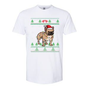 Frenchie Dog Santa French Bulldog Christmas Gift Softstyle CVC T-Shirt