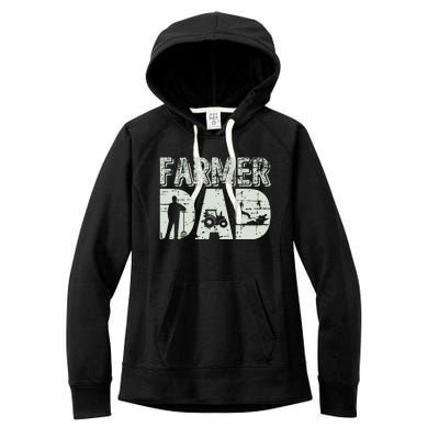 Farmer Dad Shirts Farm Farming Fathers Day Gift Tractor Women's Fleece Hoodie