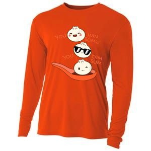 Funny Dim Sum You Win Some You Dim Sum Dumpling Lover Cooling Performance Long Sleeve Crew