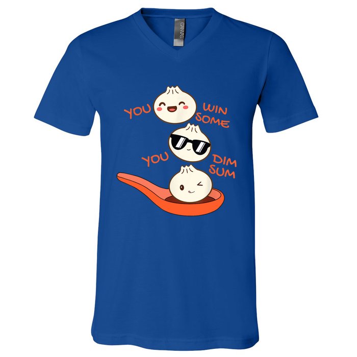 Funny Dim Sum You Win Some You Dim Sum Dumpling Lover V-Neck T-Shirt