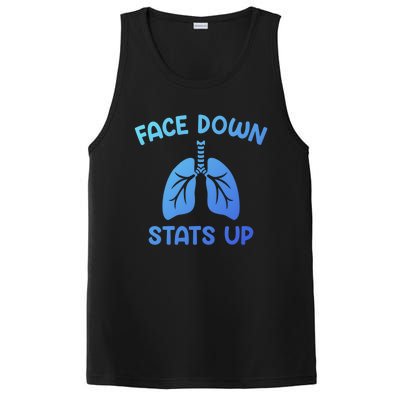 Face Down Sats Up Respiratory Therapist Cool Gift PosiCharge Competitor Tank