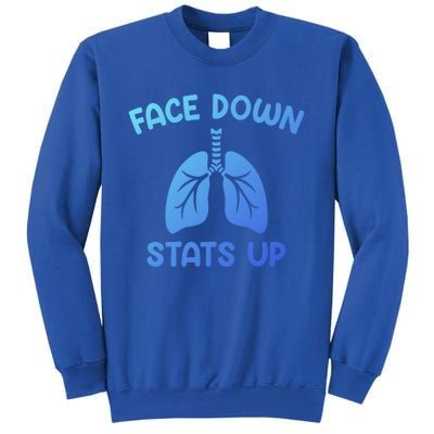 Face Down Sats Up Respiratory Therapist Cool Gift Sweatshirt