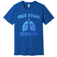 Face Down Sats Up Respiratory Therapist Cool Gift Premium T-Shirt