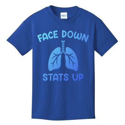 Face Down Sats Up Respiratory Therapist Cool Gift Kids T-Shirt