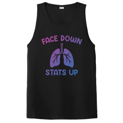 Face Down Sats Up Respiratory Therapist Cool Gift PosiCharge Competitor Tank