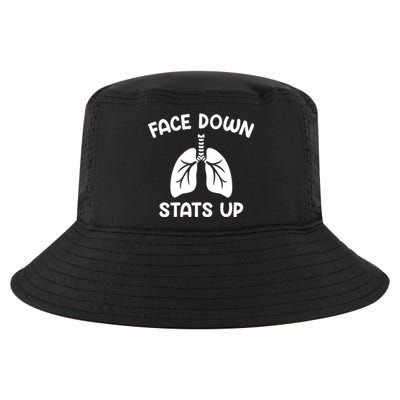 Face Down Sats Up Respiratory Therapist Cute Gift Cool Comfort Performance Bucket Hat