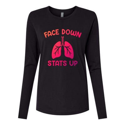 Face Down Sats Up Respiratory Therapist Cool Gift Womens Cotton Relaxed Long Sleeve T-Shirt