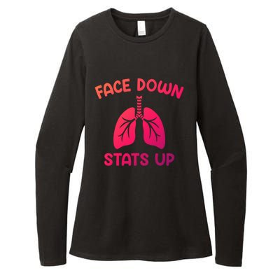 Face Down Sats Up Respiratory Therapist Cool Gift Womens CVC Long Sleeve Shirt