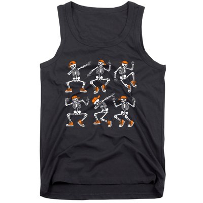 Funny Dancing Skeletons Halloween Skeleton Dance Halloween Tank Top