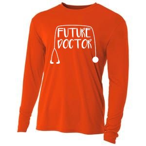 Future Doctor Stethoscope Medical Student Gift Cooling Performance Long Sleeve Crew