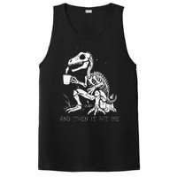 Funny Dinosaur Skeleton Costume Goth PosiCharge Competitor Tank