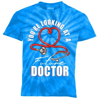 Future Doctor Student Medical School In Training Gift Kids Tie-Dye T-Shirt