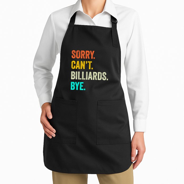 Father's Day Sorry Can't Billiards Bye Gift For Dad Apron