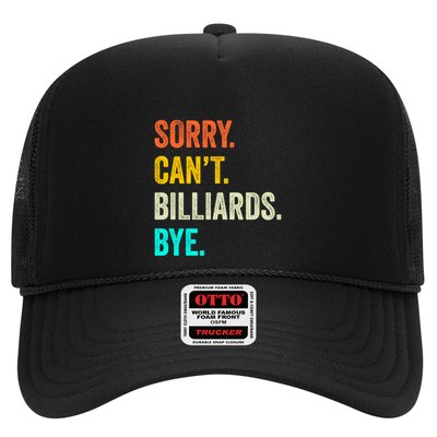 Father's Day Sorry Can't Billiards Bye Gift For Dad Trucker Hat